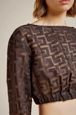 Blusa Macrame'-Liviana conti Fashion