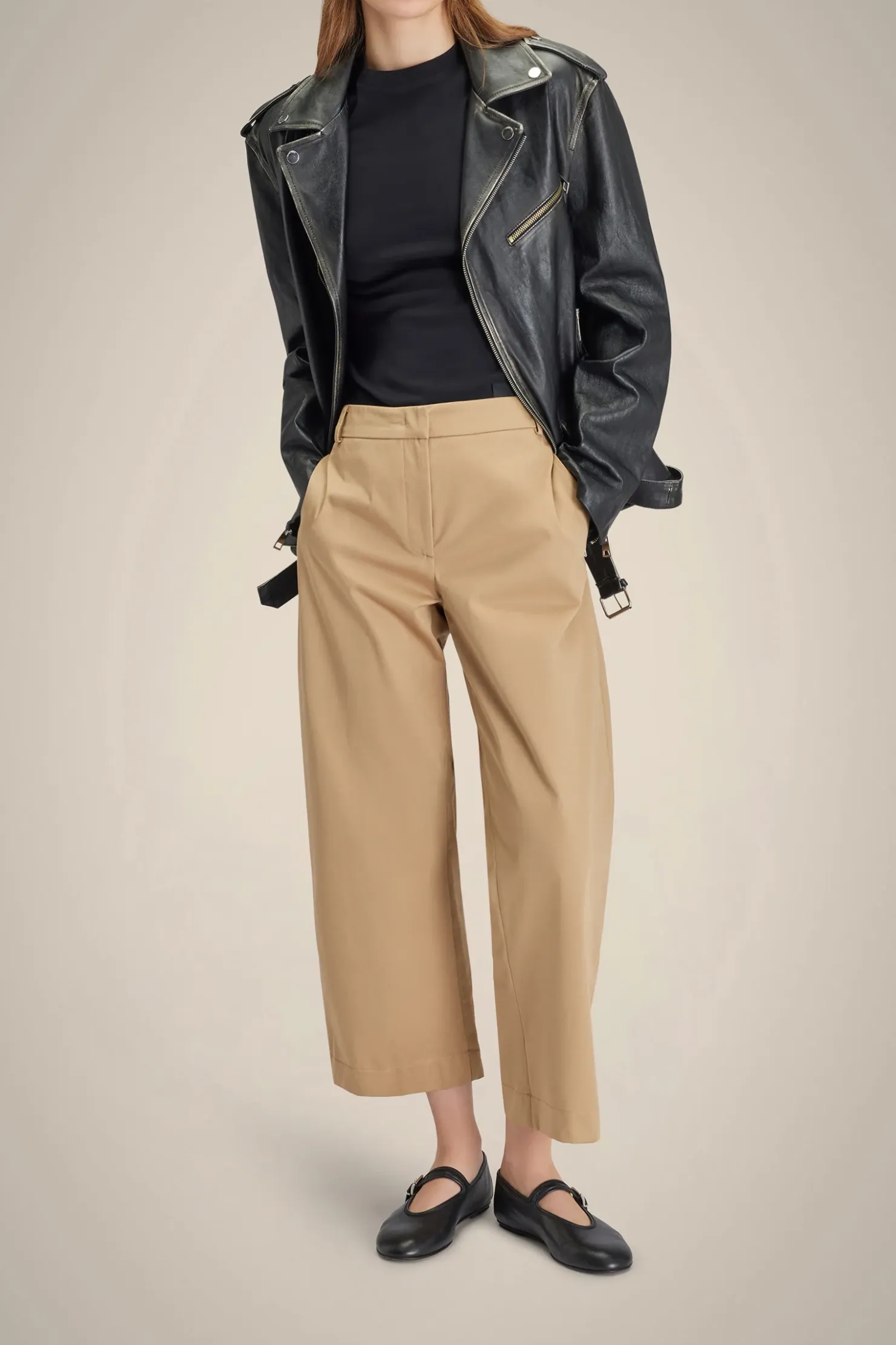 Giacca Chiodo In Pelle Bottalata-Liviana conti Clearance