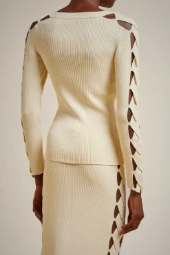 Maglia Maniche Con Intreccio-Liviana conti Cheap