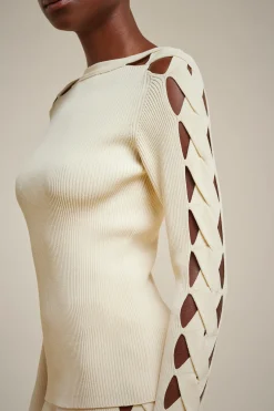 Maglia Maniche Con Intreccio-Liviana conti Cheap